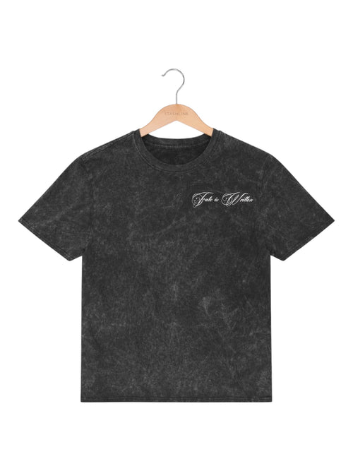 Fate is Written Acid Wash T-Shirt