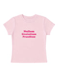 NULLUM GRATUITUM PRANDIUM BABY TEE.femme