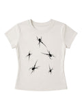 SPIDER KISS BABY TEE.femme