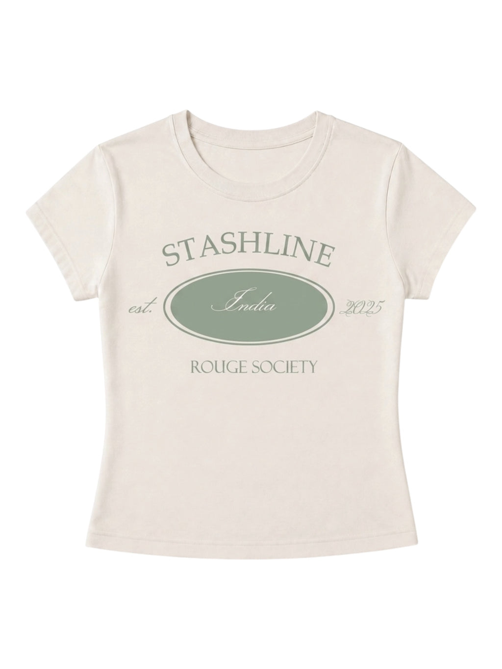 ROUGE SOCIETY BABY TEE.femme
