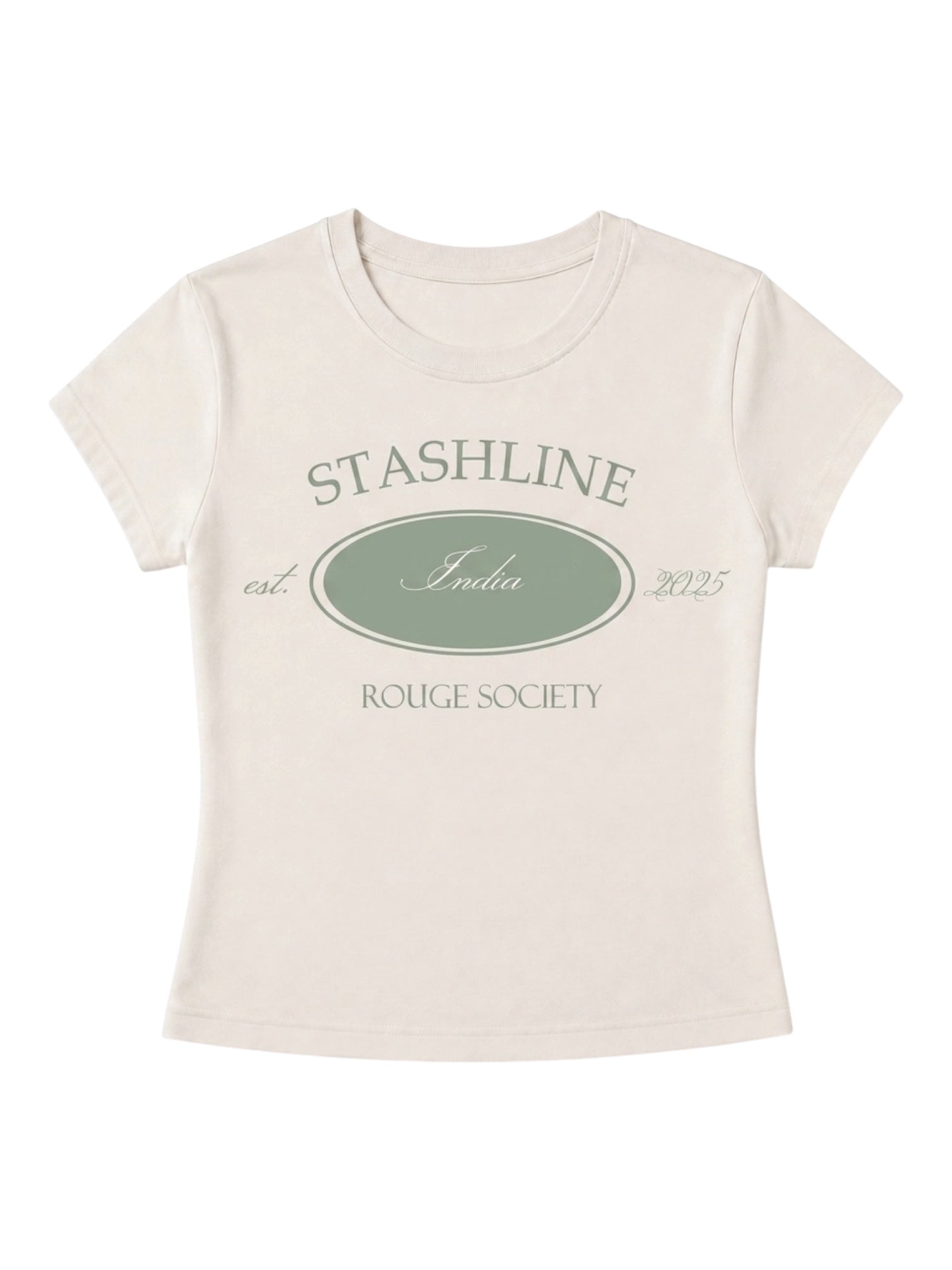 ROUGE SOCIETY BABY TEE.femme