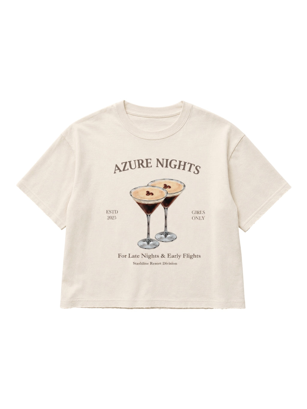 AZURE NIGHTS BOXY TEE.femme