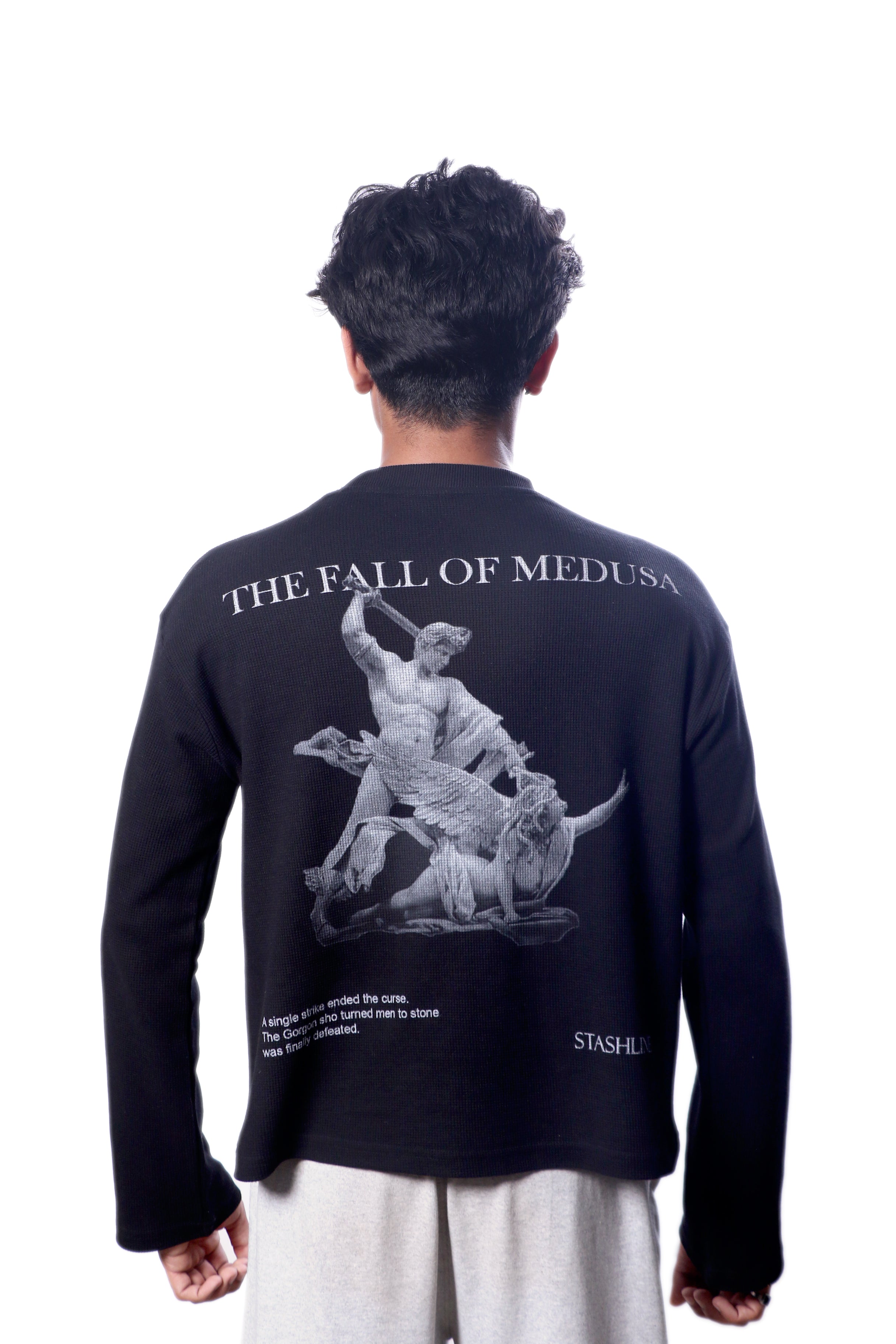 Fall of Medusa Waffle Knit Tee