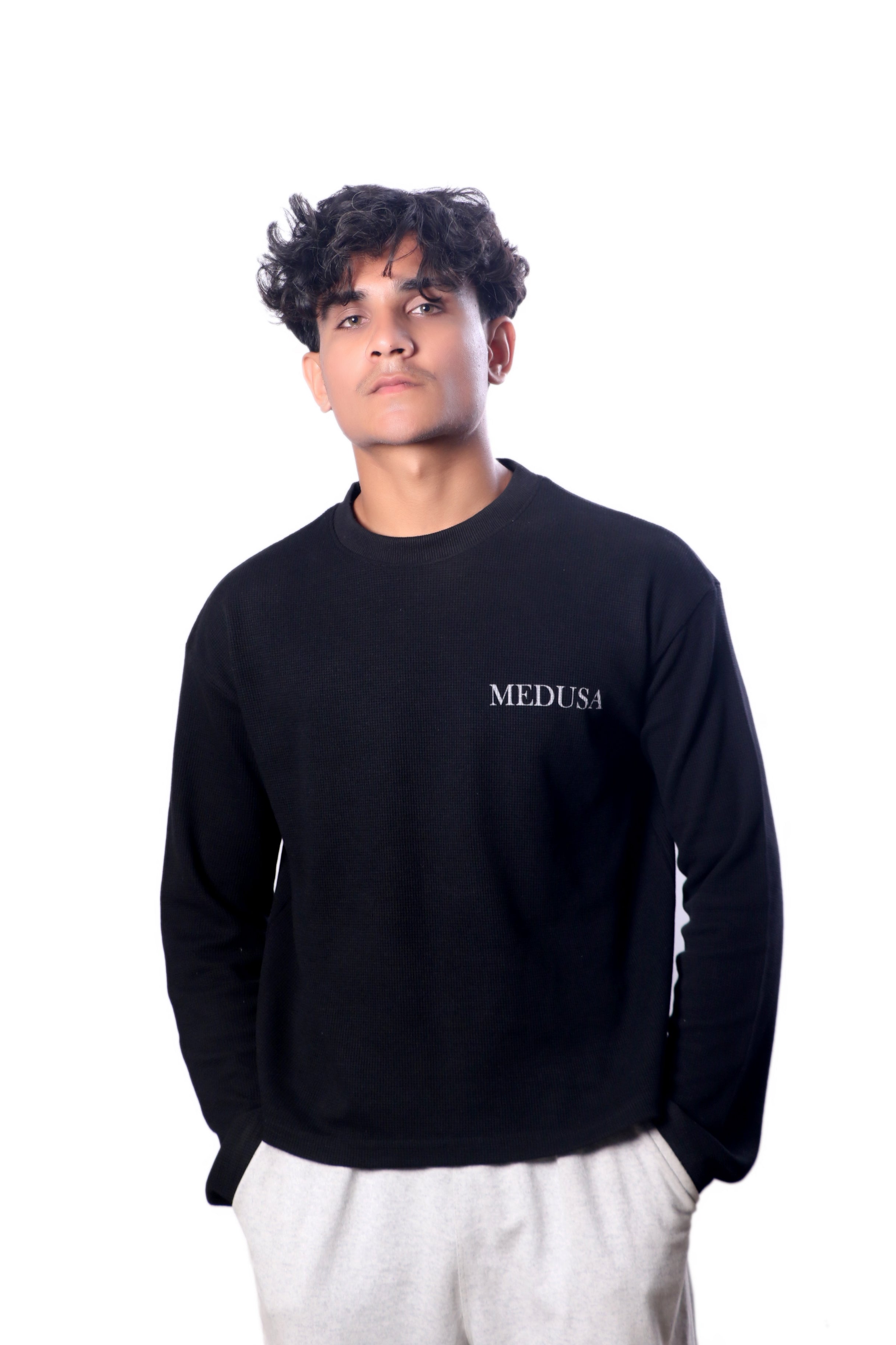 Fall of Medusa Waffle Knit Tee