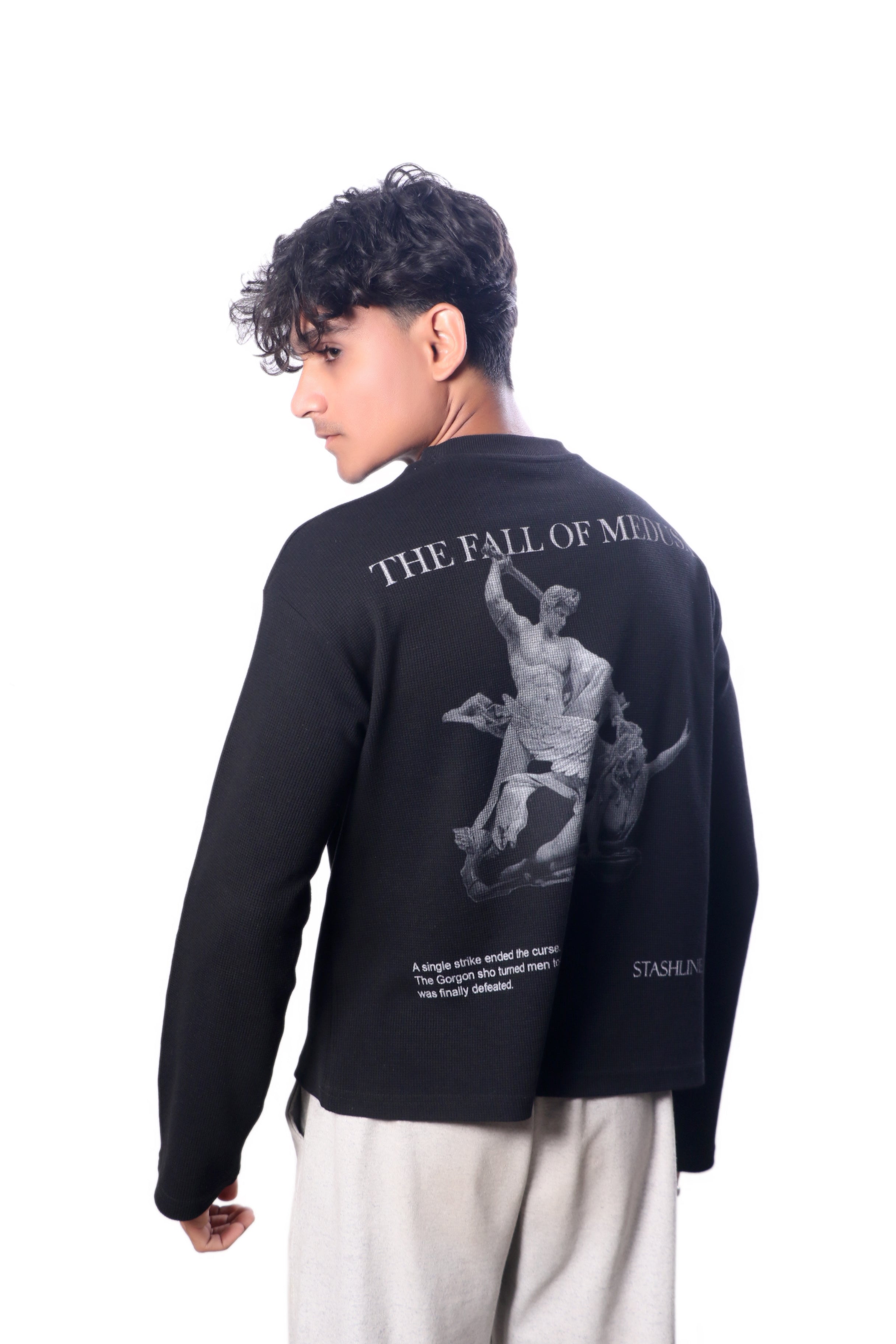 Fall of Medusa Waffle Knit Tee